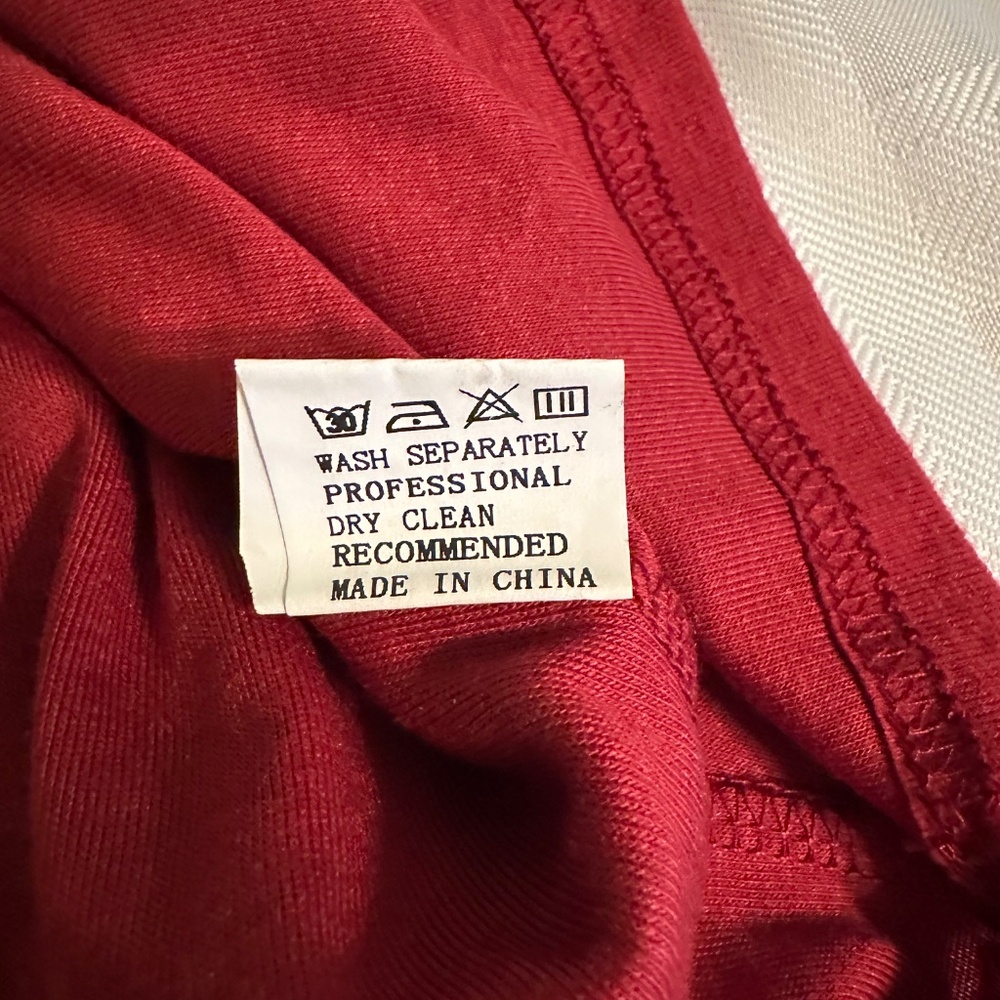 Brick red shirt with dolman sleeves - Picture 6 of 7